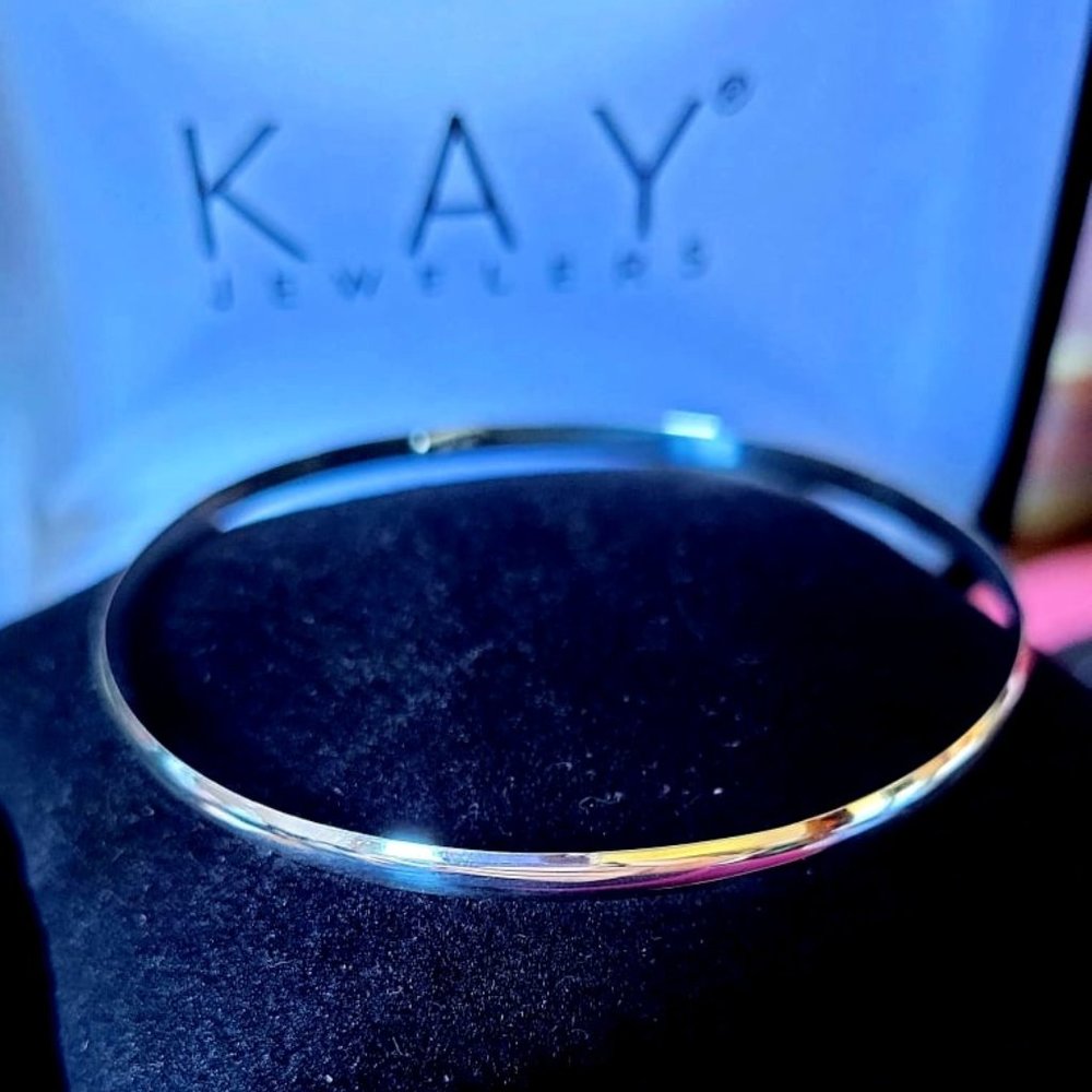 Bangle Bracelet Sterling Silver 3mm Width
